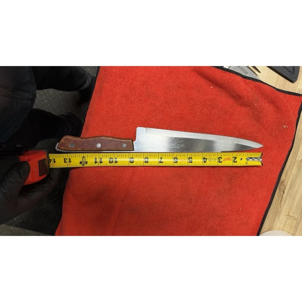 Vintage Japan Chef Knife 1087-6F Precision‎ Hollow Ground 8